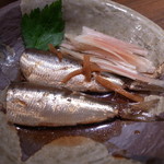 日本酒 紫 - 鰯生姜煮