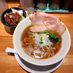 麺家 たけ田 - のどぐろ煮干しの出汁中華蕎麦と船内漬け！ホタルイカの沖漬丼