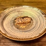 モダンスパイス 虹の仏 - 宮城県女川　天然銀鮭　白インゲン豆の黄身酢　スパイスソース（私の小さめW