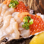 やきとん･地酒こたろう - いくらのせすぎ牡蠣ほたてうに