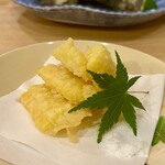 割烹 嘉とう - とうもろこし天麩羅