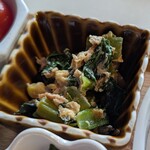 和田珈琲館 - 小松菜とツナの卵炒め(2025年6月)