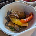 和田珈琲館 - ナスとピーマンの南蛮漬け(2025年6月)