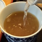 木もれびの里 箏路 - 蕎麦湯