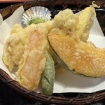 木もれびの里 箏路 - 野菜天5点
