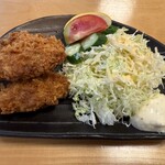 木もれびの里 箏路 - 牡蠣フライ700円
