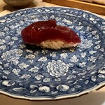 うを徳 - 塩釜本鮪赤身のにぎり