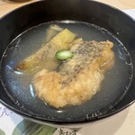 うを徳 - 江ノ島産黒むつと京都産加茂茄子の揚げ煮椀