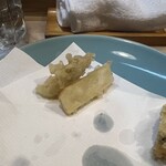 うを徳 - 佐賀産ホワイトアスパラガスの天ぷら