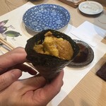 うを徳 - 礼文島産の紫雲丹手巻き