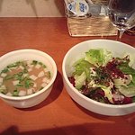 Pianta - ランチのスープとサラダ