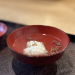 茜坂大沼 - お椀 天草の鱧に香り付けとしてのゆず