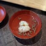 茜坂大沼 - お椀 天草の鱧に香り付けとしてのゆず