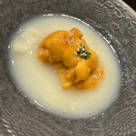 あま木 - 雲丹と百合根の摺流し