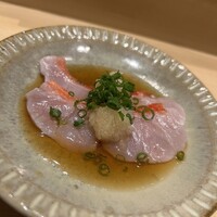 すし晴 - 金目鯛シャブ　出汁感あるポン酢うま