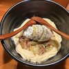 島の猿 - ちょっと変わった見た目ですが混ぜて美味しいポテトサラダです。