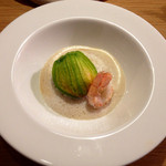 ビブレ - 花ズッキーニ
      (中に帆立が)