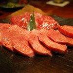 赤坂 みすじ - 厚切り上タン 2,280円×2 と 上ハラミ 1,480円 2014.8.3x