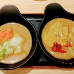 しゃぶ菜 - タレにいろいろトッピングをいれたもの