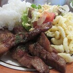 小さな街の食堂 cafe MISTY - 豚肉は、とてもやわらかくて、香ばしく焼いてあります