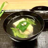味舌 - ▪️胡麻豆腐と海老のしんじょう