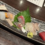 亜紗 本店 - ※刺身盛合せ　1切れずつ8種　1200円（R7.6）