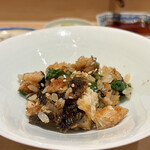 鮨 はしもと - 鰻飯（炭火焼きにした鰻の蒲焼き、セロリ、胡麻）