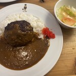 喫茶店 ピノキオ - 料理写真:ハンバーグカレー 元々中辛味
