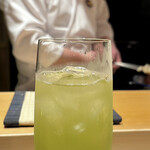 鮨 はしもと - 冷たい緑茶