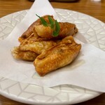 割烹 魚仙 - 鳥皮ギョーザ唐揚げ