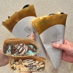 オザキクレープ - ・クッキー追いチョコ チョコミント
      ・クッキー追いチョコ チョコミント＋アーモンド