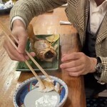 久鶴 - のどぐろの塩焼きをお裾分け頂きました