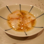 じどりや 穏座 - 雄鶏のとさかのなまこ風