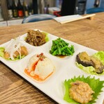 小料理とおばんざい 花かりん - ある日の｢選べるおつまみ3種盛り」の全種盛り
