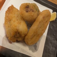 菜な 春吉店 - アスパラと豚肉の巻揚げみたいなやつ