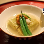 Nihon Ryouri Arata - 枝豆豆腐となすのあんかけ