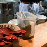 ラーメン 野良裏家 - 胡瓜古漬け