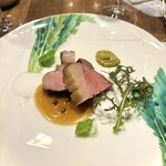 グルマンズ - 長崎対馬産 猪のロティ 〜グリンペッパーソース〜