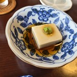 蕎麦藍 - 別器で蕎麦豆腐