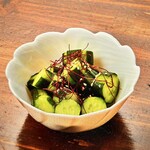 大衆酒場 陸丸 - お手軽なやみつきキュウリ♪