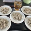 皿そば 奥伊吹 - 料理写真:皿そば（5枚）＋烏龍茶
1200＋無料（水曜日ドリンク無料）