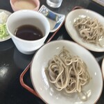 皿そば 奥伊吹 - 皿そば（5枚）＋烏龍茶
1200＋無料（水曜日ドリンク無料）