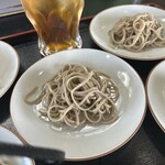 皿そば 奥伊吹 - 皿そば（5枚）＋烏龍茶
1200＋無料（水曜日ドリンク無料）