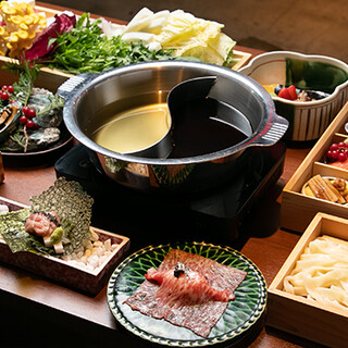 和牛しゃぶしゃぶ＆すき焼きが一度に味わえる特別プランをご用意