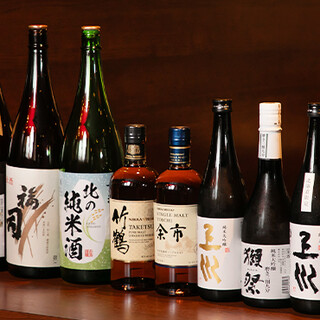 北海道産のお酒が充実◆日本酒からウイスキーまで豊富な品揃え