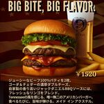 Public House The AXTELL - 当店２大名物のうちの一つである【アクステルバーガー】　自家製のジャックダニエルBBQソースが決め手！！