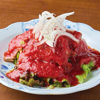 生ラムたたき ジンジャーサラダ