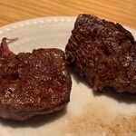 TANAKA YAKINIKU RESTAURANTE - ・サガリ、友三角、イチボ（友尻）、ヒレ、舌（タン）、季節の野菜