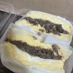 cafe PANGU - 牛しぐれ卵サンド！　650円。