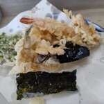 いもや - 海苔、海老、いか、キス、かぼちゃ、春菊、なすです